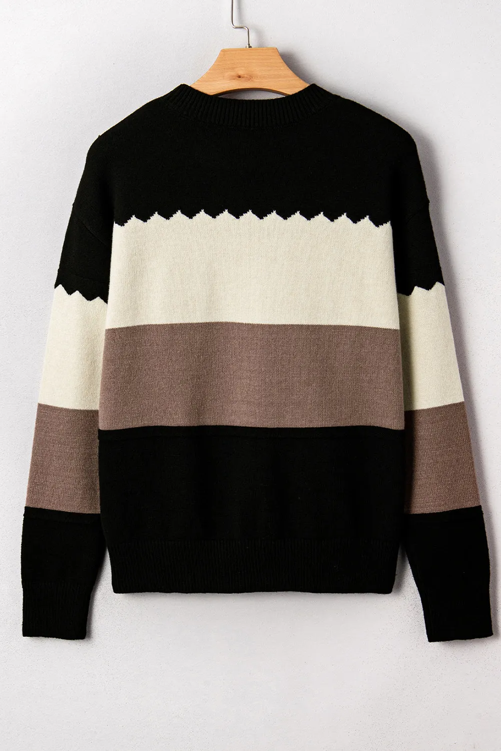 Threaded Pear Harper Colorblock Drop Shoulder Sweater sold by Zulily product image thumbnail 2