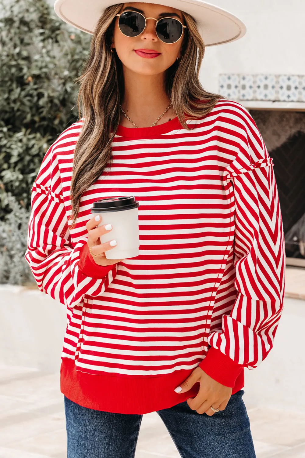 Threaded Pear Gracelynn Shoulder Casual Pullover Top sold by Zulily product image thumbnail 5