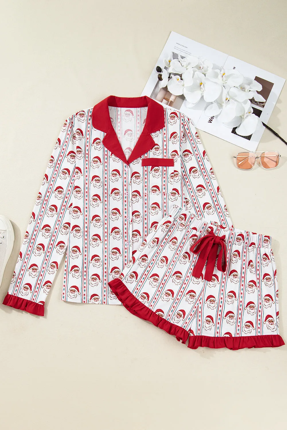 Threaded Pear Gillian Stripes Ruffle Pj Set sold by Zulily product image thumbnail 4