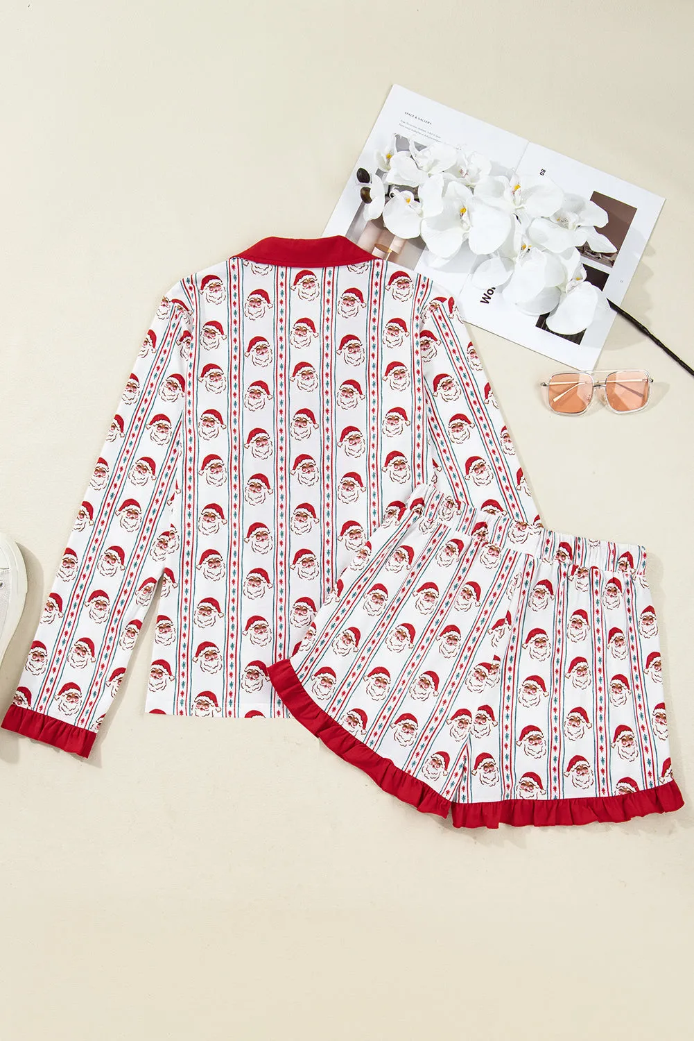 Threaded Pear Gillian Stripes Ruffle Pj Set sold by Zulily product image thumbnail 5