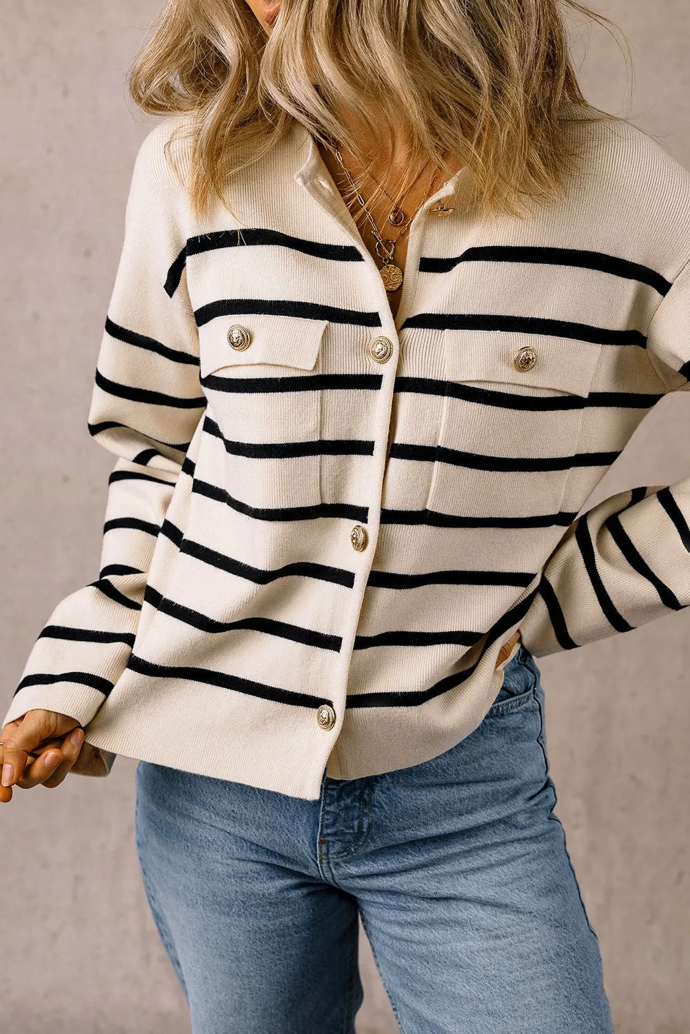 Threaded Pear Genesis Pocket Buttoned Cardigan Sweater sold by Zulily product image thumbnail 3