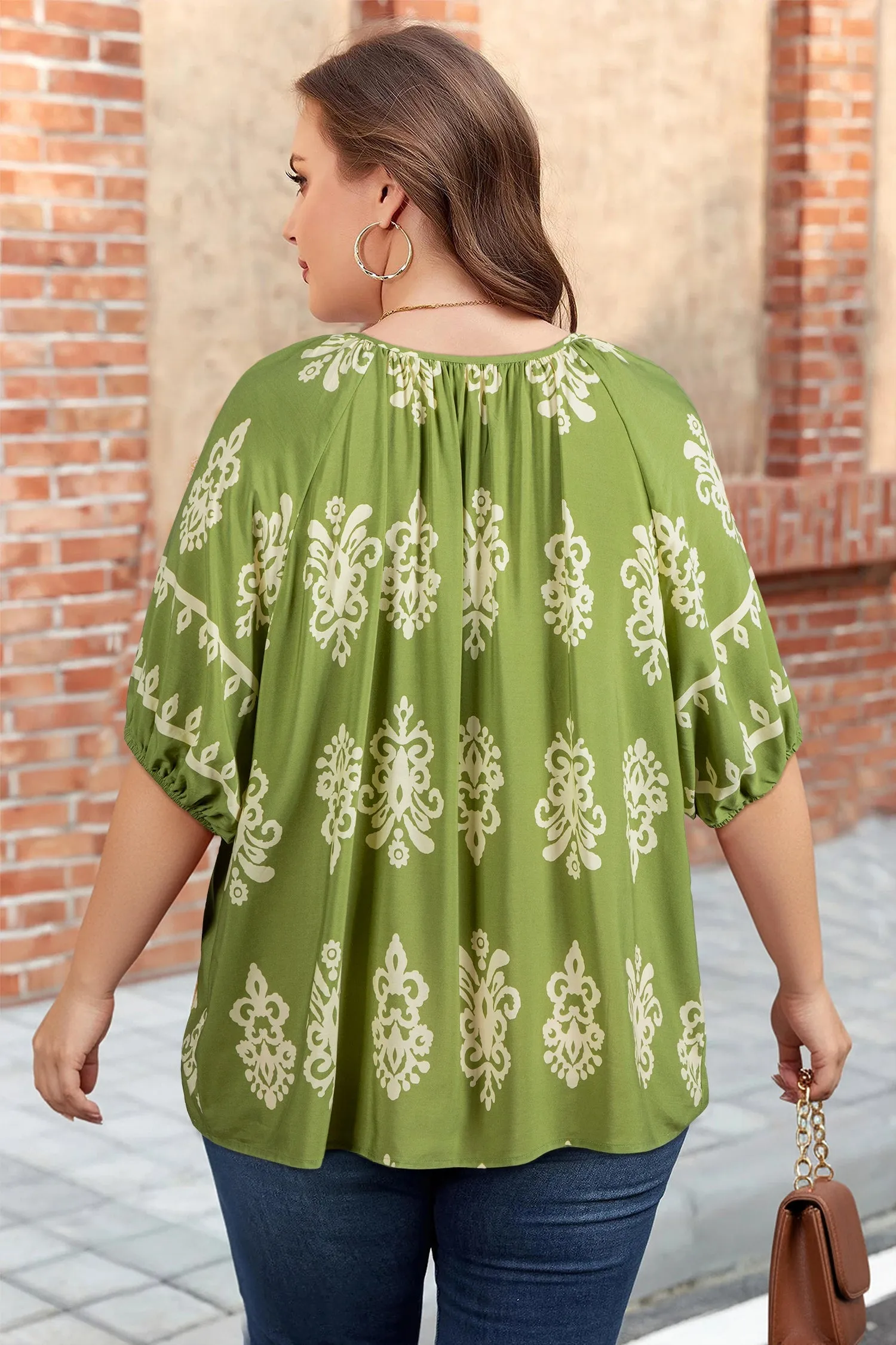Threaded Pear Gabriella Floral Short Sleeve PLUS Top sold by Zulily product image thumbnail 2