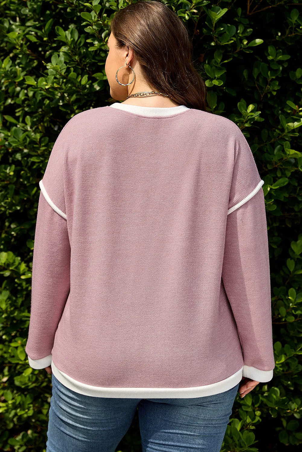 Threaded Pear Frances Drop Shoulder Loose Top sold by Zulily product image thumbnail 2