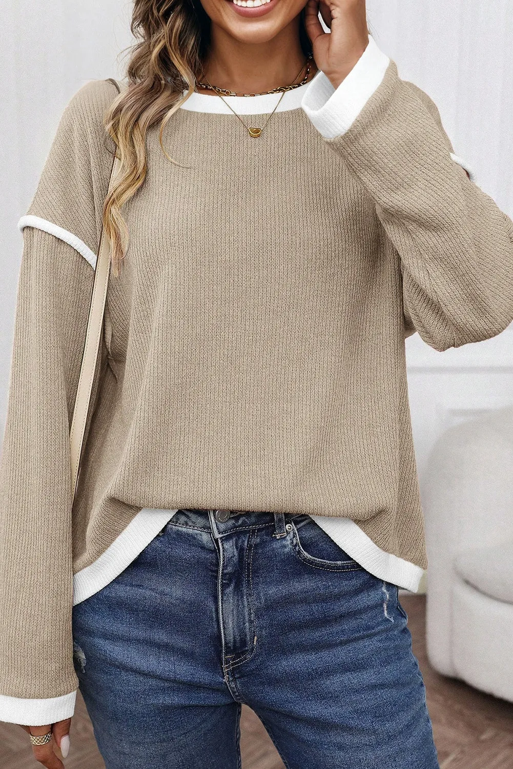 Threaded Pear Frances Drop Shoulder Loose Top sold by Zulily product image thumbnail 3