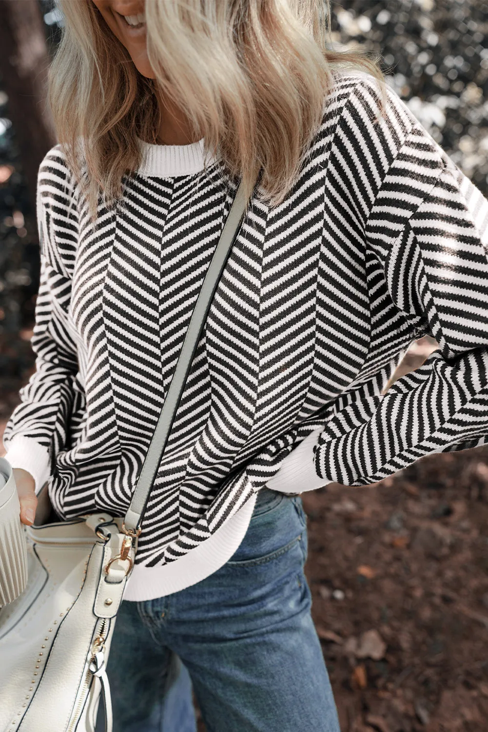 Threaded Pear Evelyn Edge Drop Shoulder Sweater sold by Zulily product image thumbnail 5