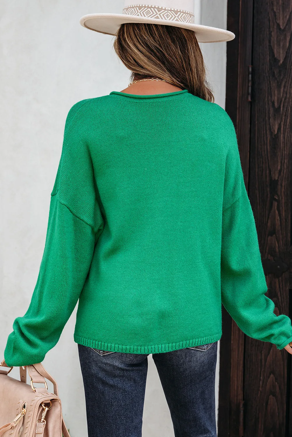 Threaded Pear Evatyn Knit Drop Shoulder Sweater sold by Zulily product image thumbnail 2
