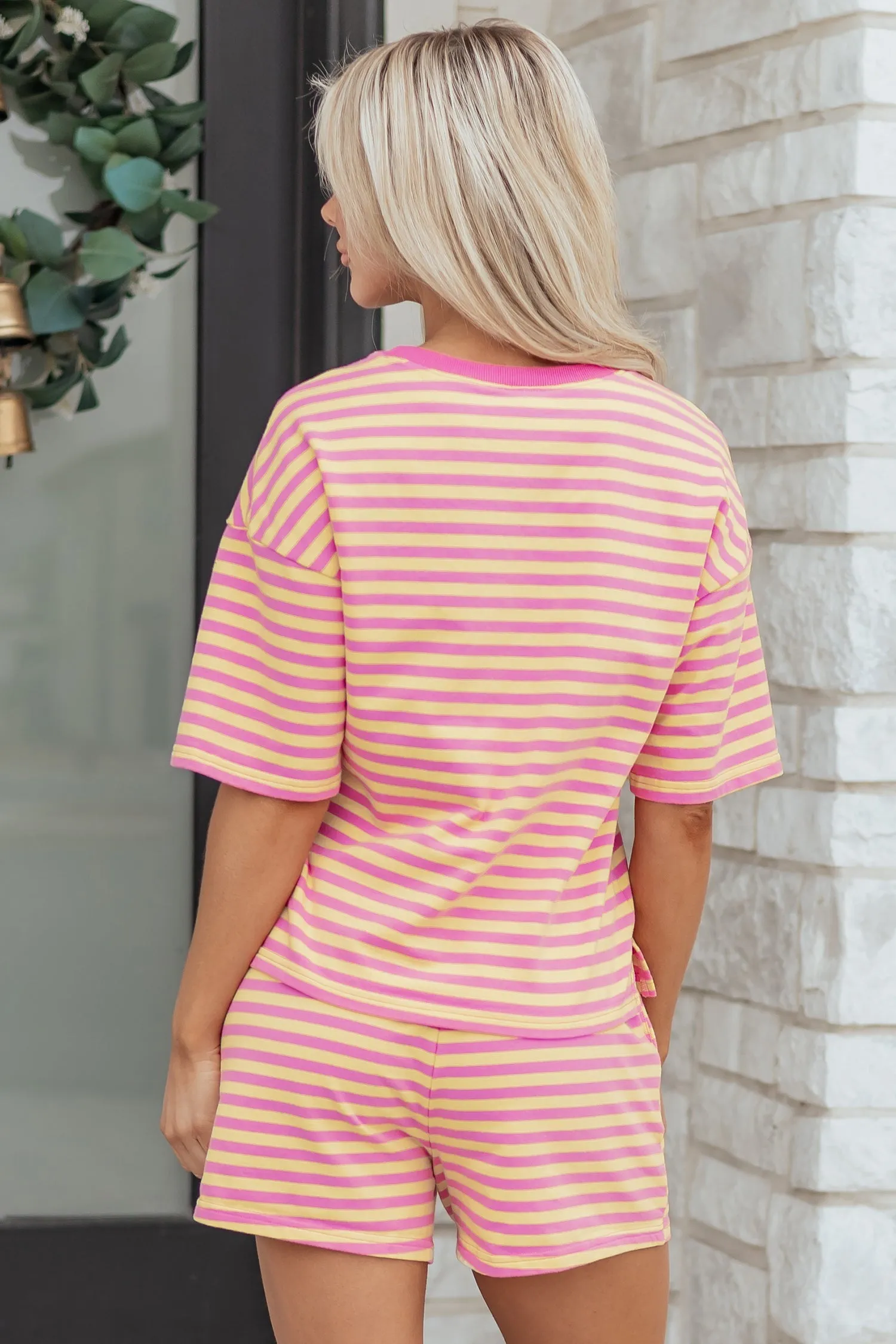 Threaded Pear Estelle Casual Terry Short Lounge Set sold by Zulily product image thumbnail 2