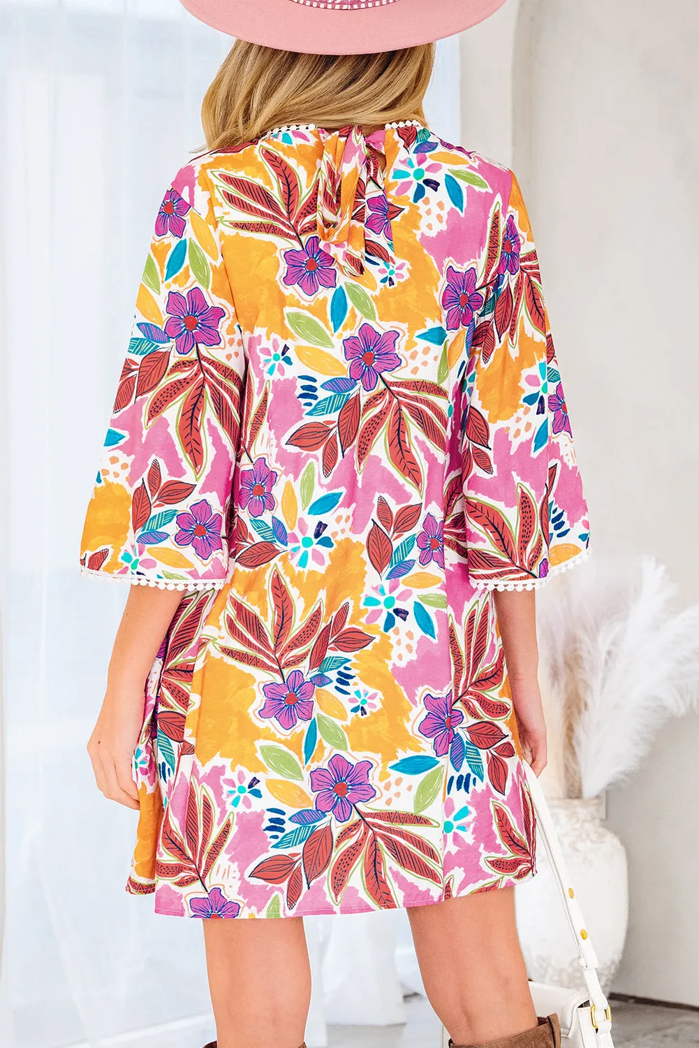 Threaded Pear Emersyn Sleeve Swing Mini Dress sold by Zulily product image thumbnail 2