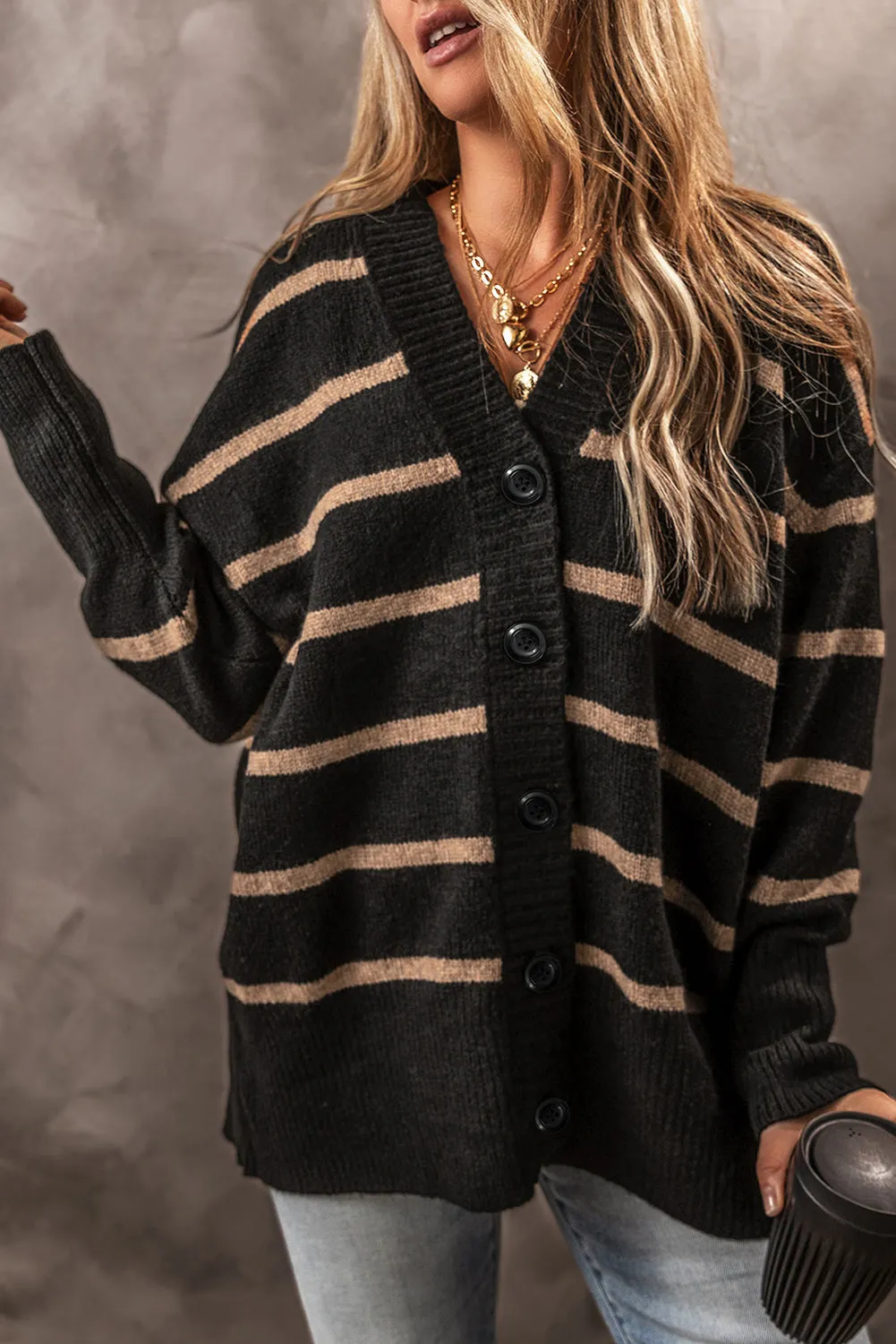 Threaded Pear Emakira Drop Shoulder Loose Cardigan sold by Zulily product image thumbnail 4