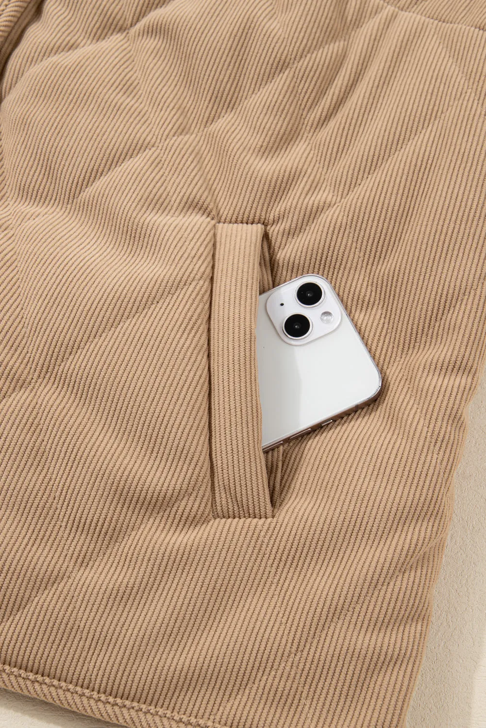 Threaded Pear Elizabeth Cord Snap Vest Plus Jacket sold by Zulily product image thumbnail 4