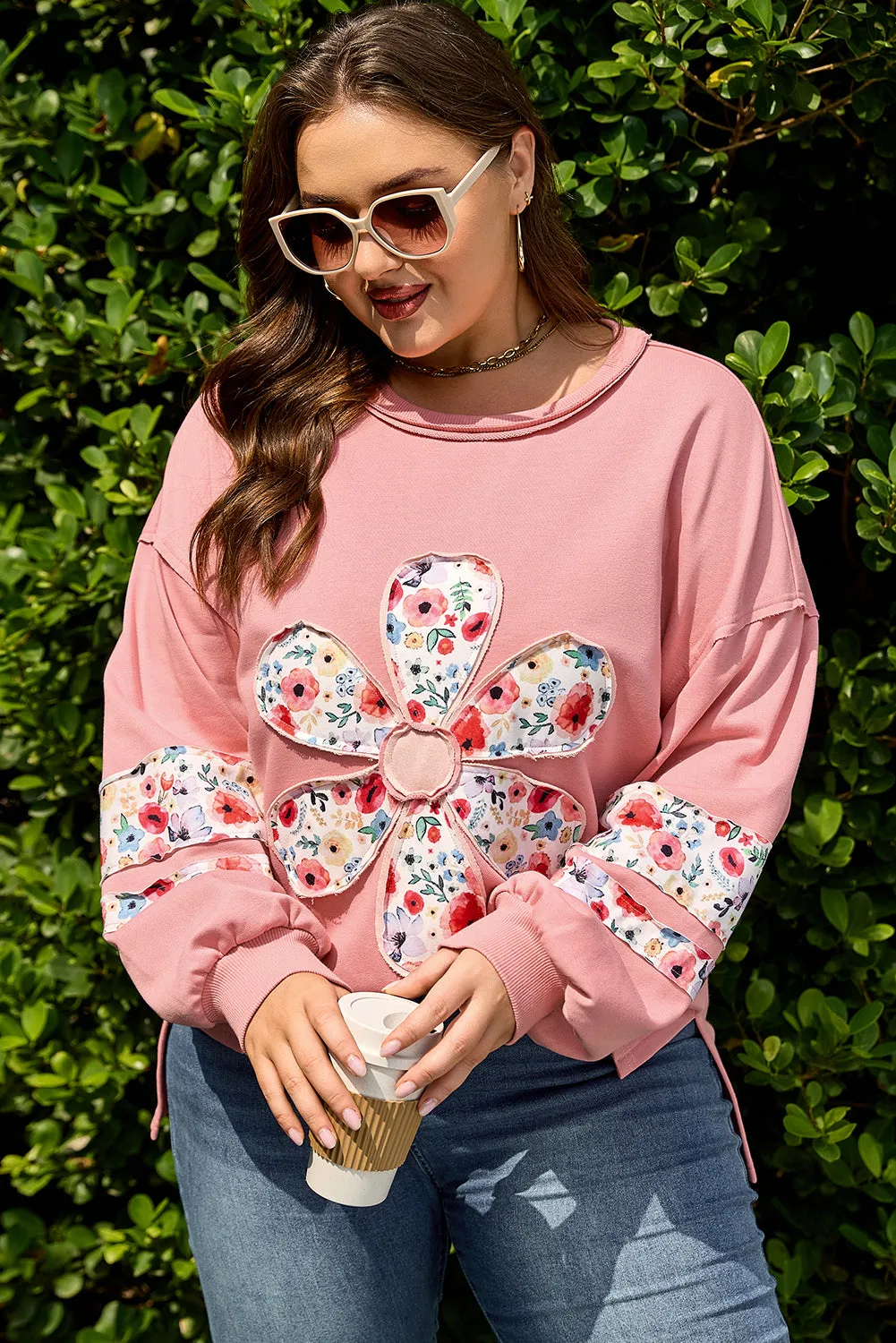 Threaded Pear Elizabeth applique Drop Shoulder Sweatshirt sold by Zulily product image thumbnail 5