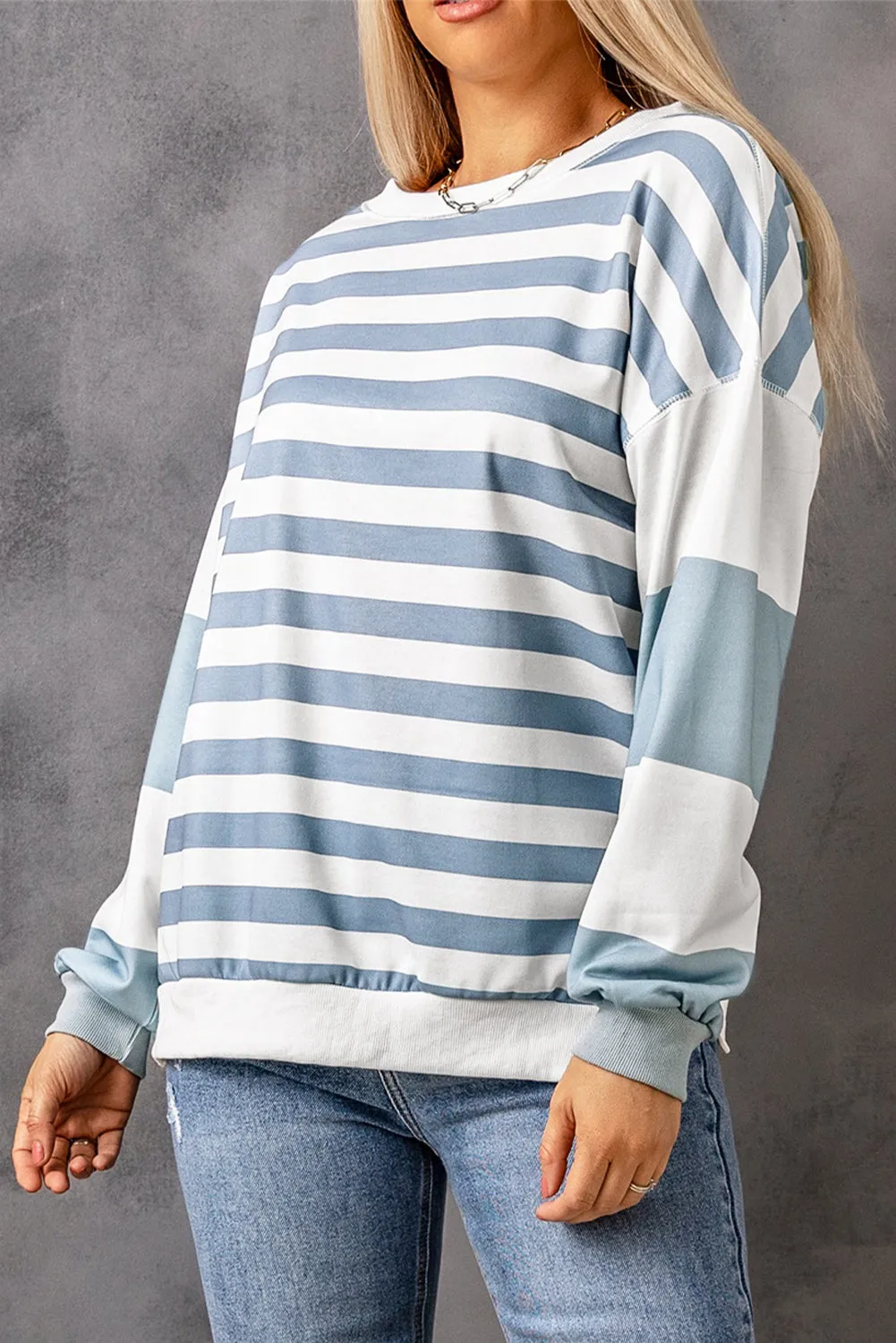 Threaded Pear Elina Striped Pullover Sweatshirt sold by Zulily product image thumbnail 3
