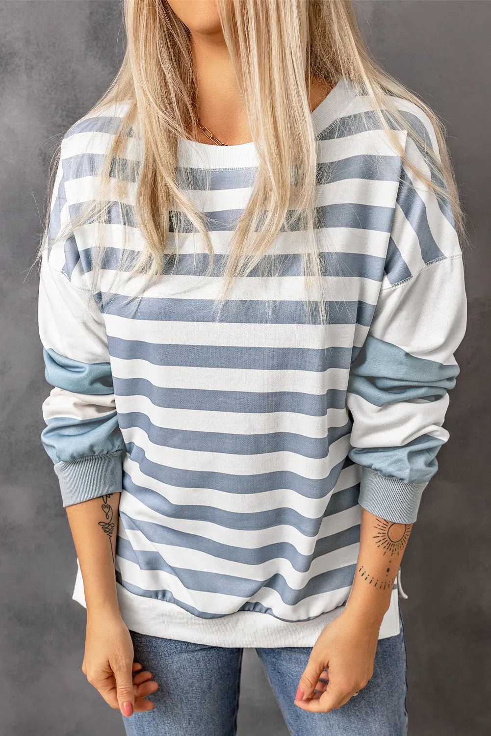 Threaded Pear Elina Striped Pullover Sweatshirt sold by Zulily product image thumbnail 4