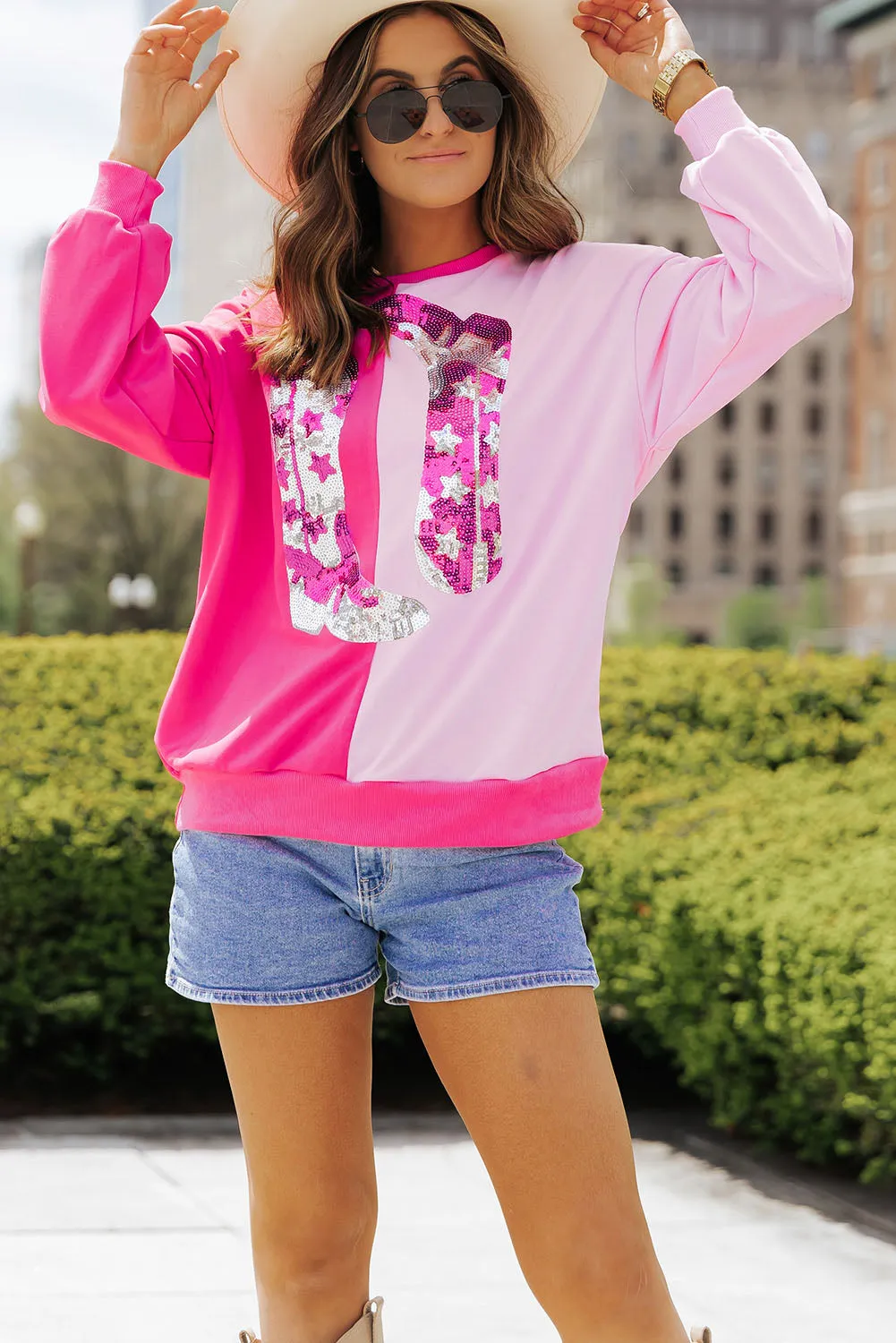 Threaded Pear Doraria Cowgirl Boots Graphic Sweatshirt sold by Zulily product image thumbnail 4