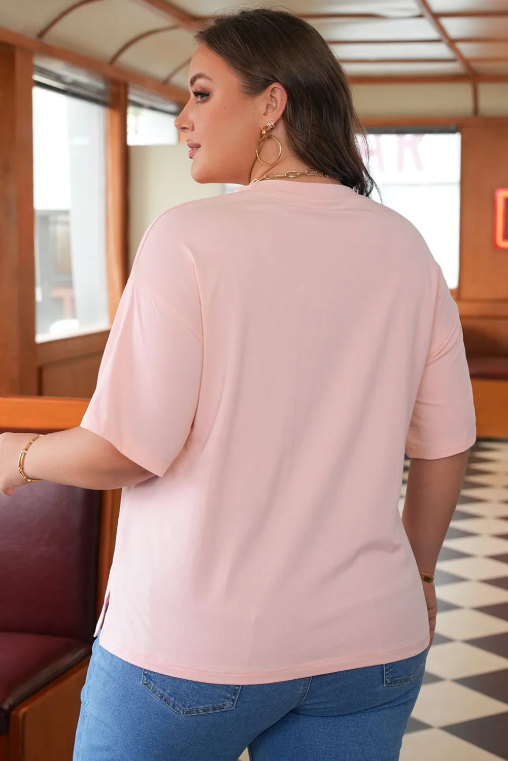 Threaded Pear Diana Plus Size Eyelet Lace Star Top sold by Zulily product image thumbnail 2