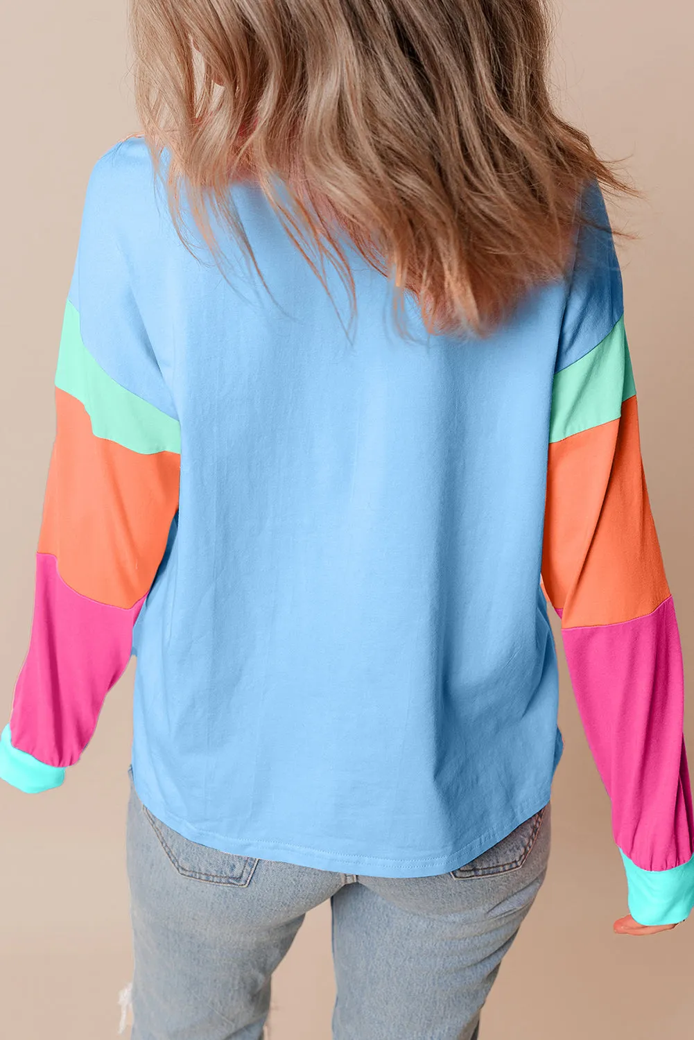 Threaded Pear Denver Sleeve Loose top Long Sleeve Top sold by Zulily product image thumbnail 2