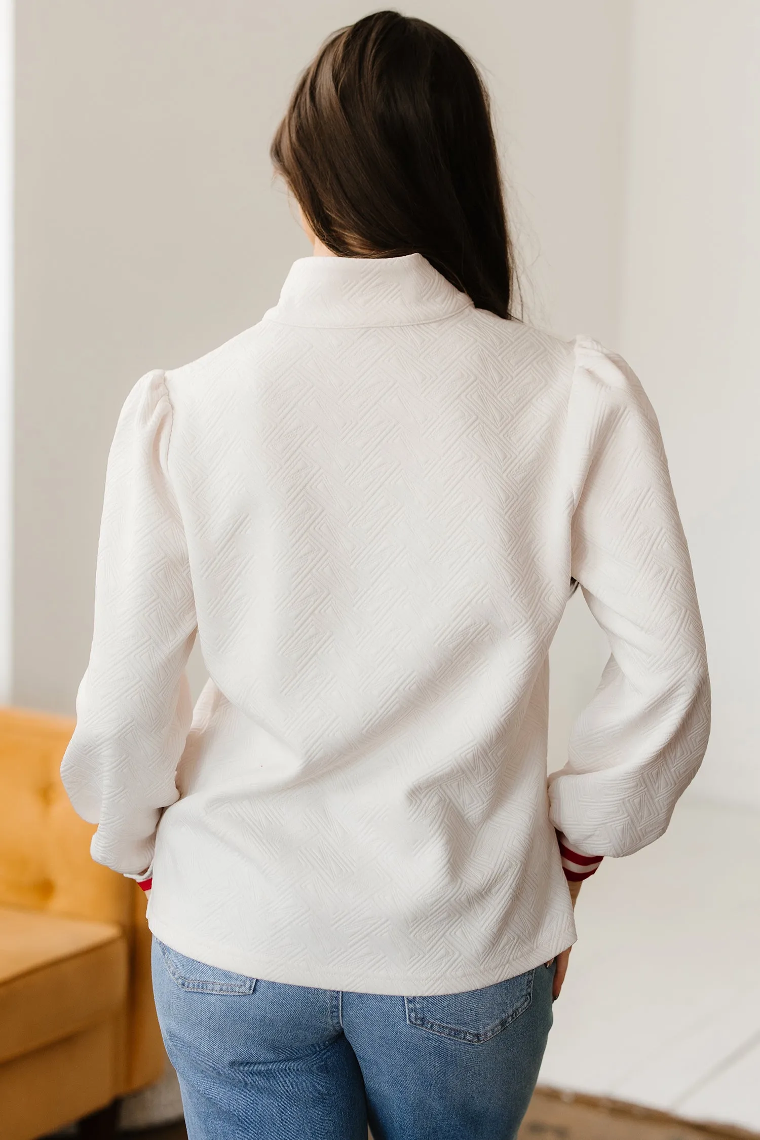 Threaded Pear Danna Zipped Collar Pullover Top sold by Zulily product image thumbnail 2