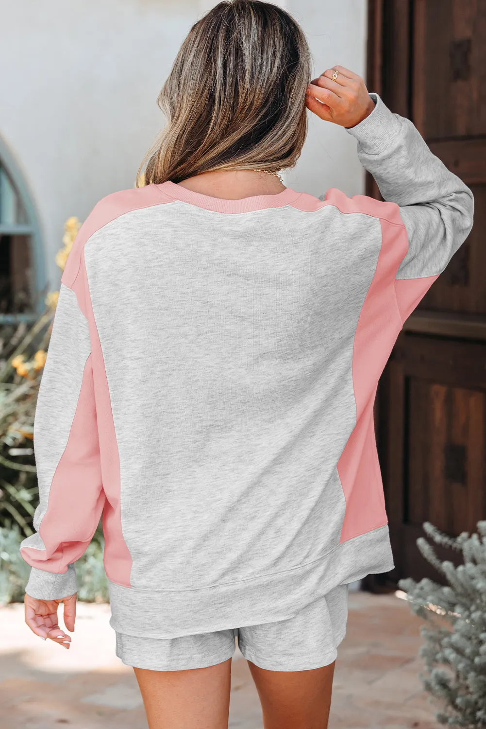 Threaded Pear Charlie Raw Hem Pullover and Casual Shorts Set sold by Zulily product image thumbnail 2