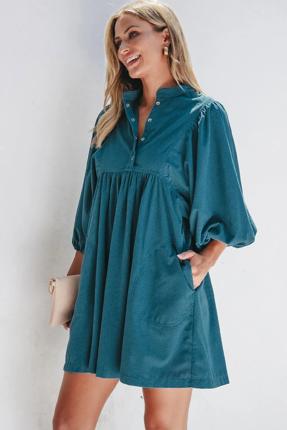 Threaded Pear Charlie Corduroy Button Dress sold by Zulily product image thumbnail 3