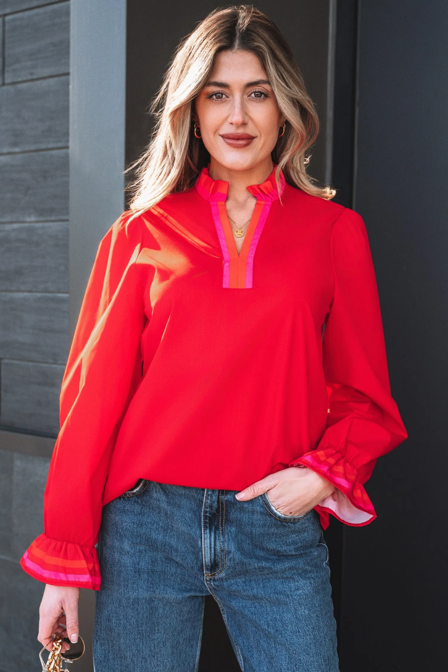 Threaded Pear Celine Long Sleeve Blouse Long Sleeve Top sold by Zulily