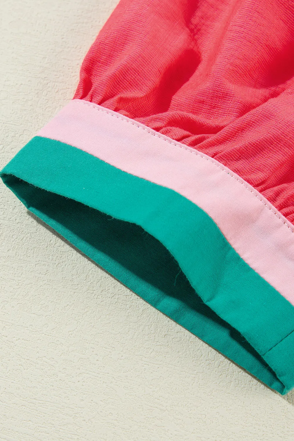 Threaded Pear Becky V Neck Short Sleeve Blouse sold by Zulily product image thumbnail 3