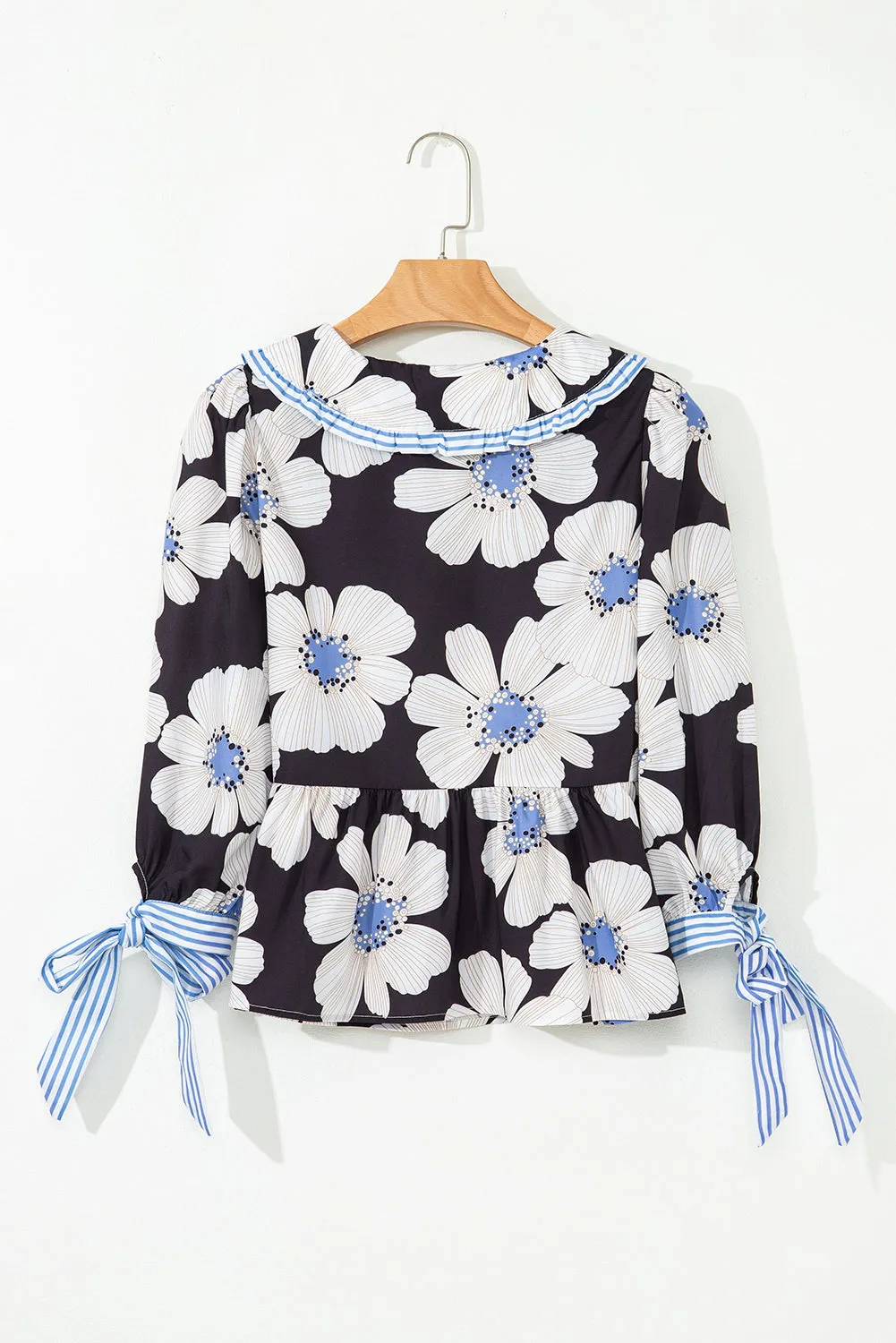 Threaded Pear Azariah Tie Sleeve Collared Blouse sold by Zulily product image thumbnail 5