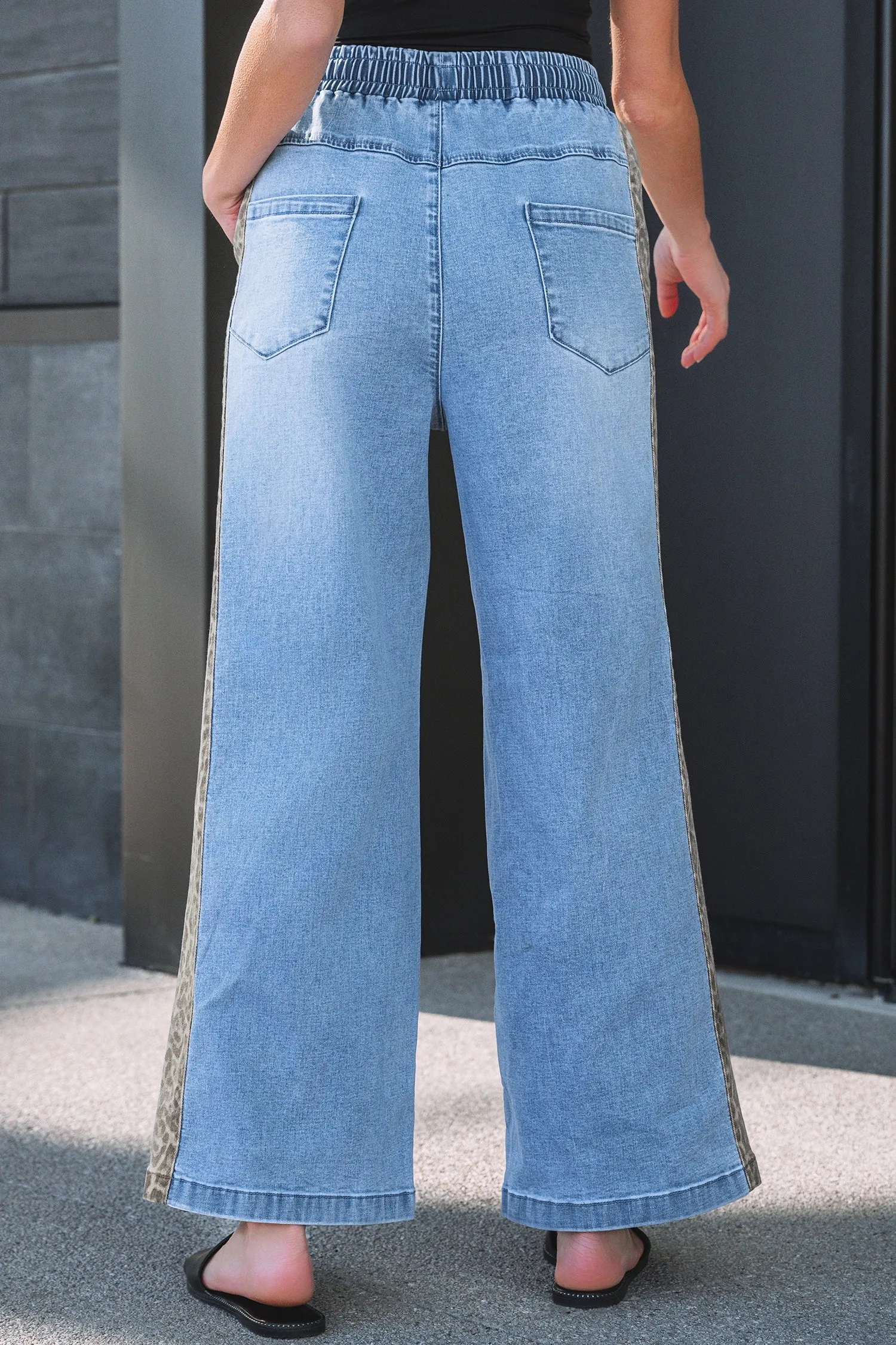 Threaded Pear Avianna Panel Wide Leg Jeans sold by Zulily product image thumbnail 2