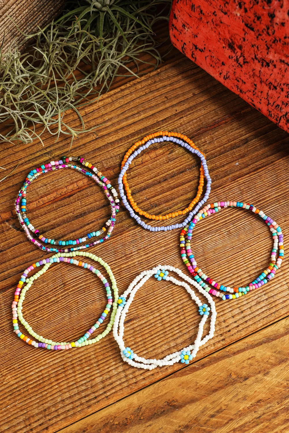 Threaded Pear Ashlyn Layered Beaded anklet Set sold by Zulily product image thumbnail 5