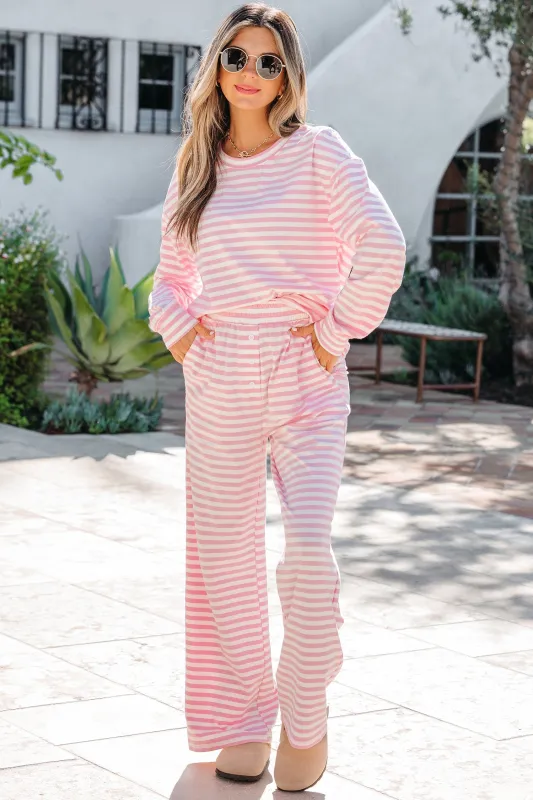 Threaded Pear Amber Stripe Drop Shoulder Set made by Threaded Pear