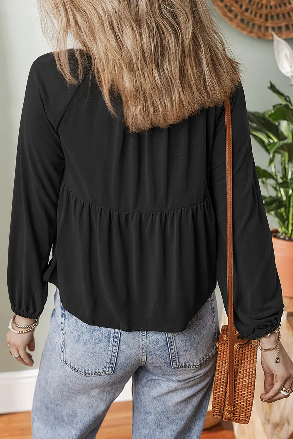 Threaded Pear Aliana Bust Flow Fit Blouse sold by Zulily product image thumbnail 2