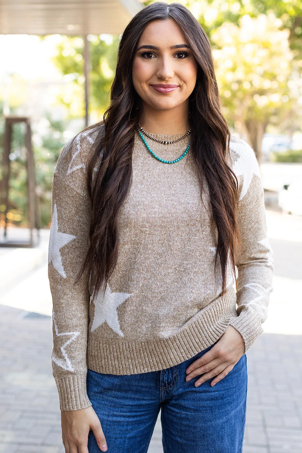 Threaded Pear Alani Star Pattern Sweater sold by Zulily