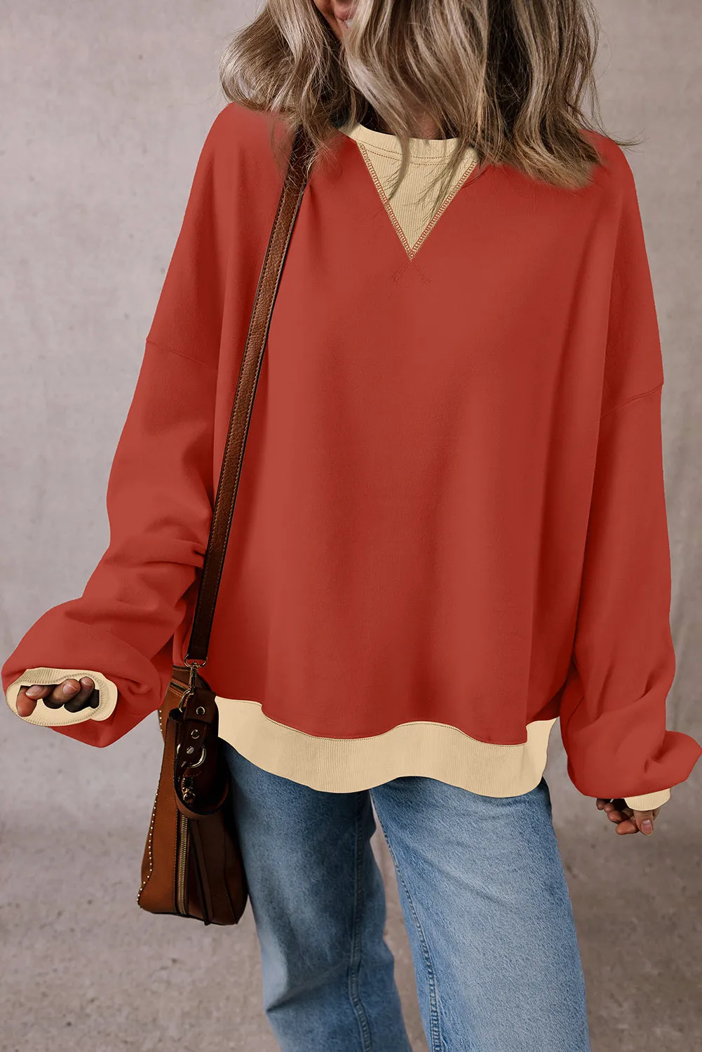 Threaded Pear Abigail Drop Shoulder Oversized Sweatshirt sold by Zulily product image thumbnail 4