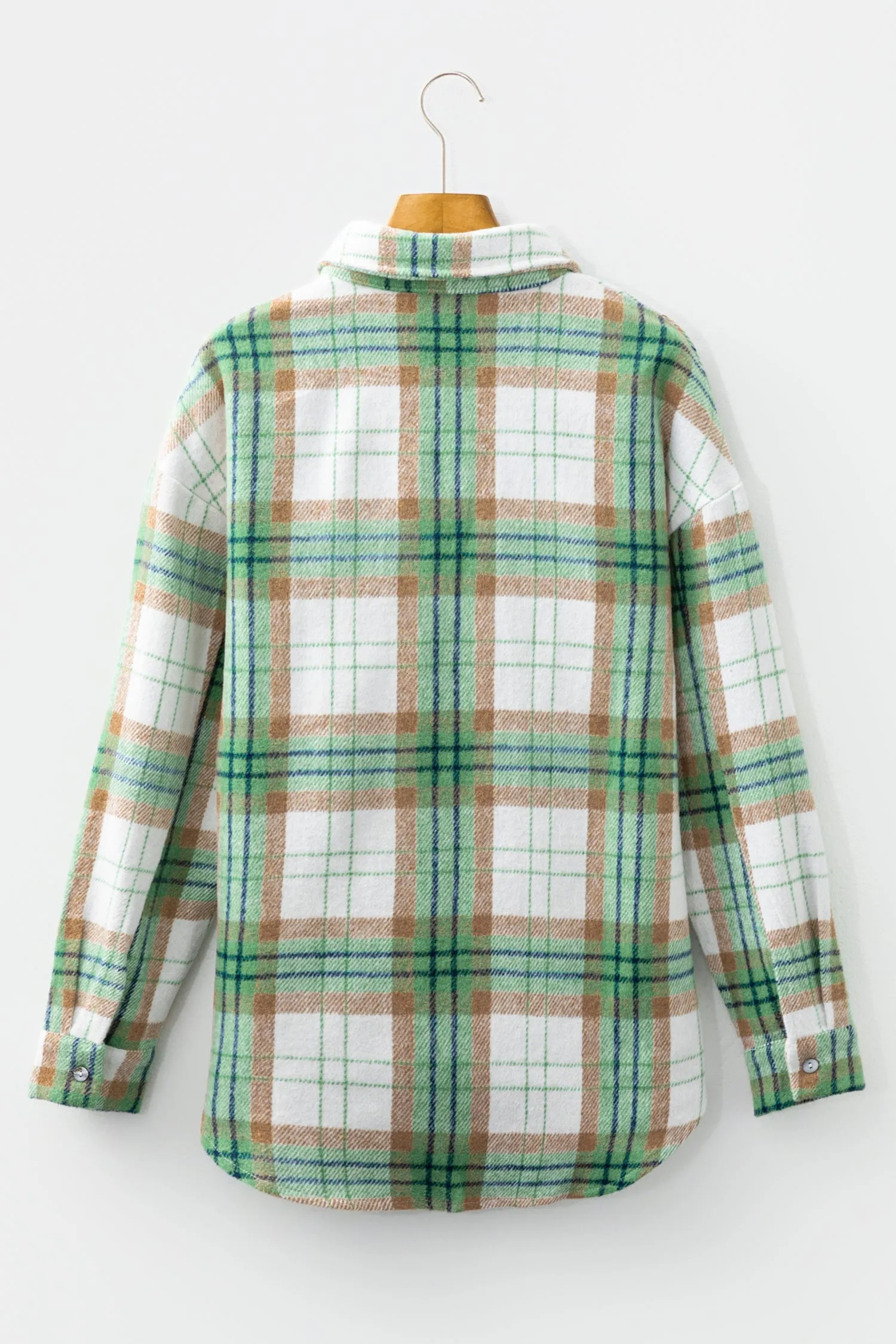 Threaded Pear Abigail Plaid Casual Flannel Shacket sold by Zulily product image thumbnail 2