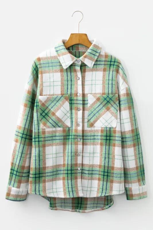Threaded Pear Abigail Plaid Casual Flannel Shacket made by Threaded Pear