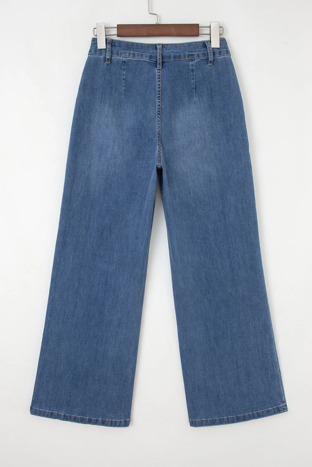 Threaded Pear Aleah Waist Wide Leg Jeans sold by Zulily product image thumbnail 4