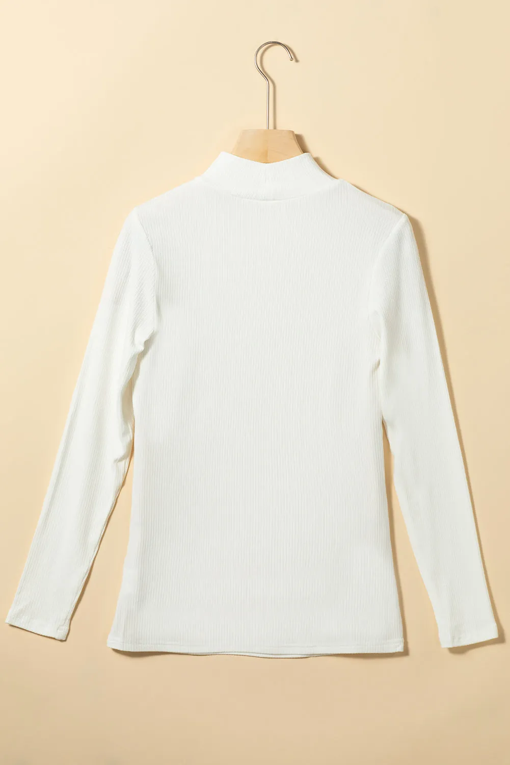 Threaded Pear Adelyn Ribbed Knit High Long Sleeve Top sold by Zulily product image thumbnail 5
