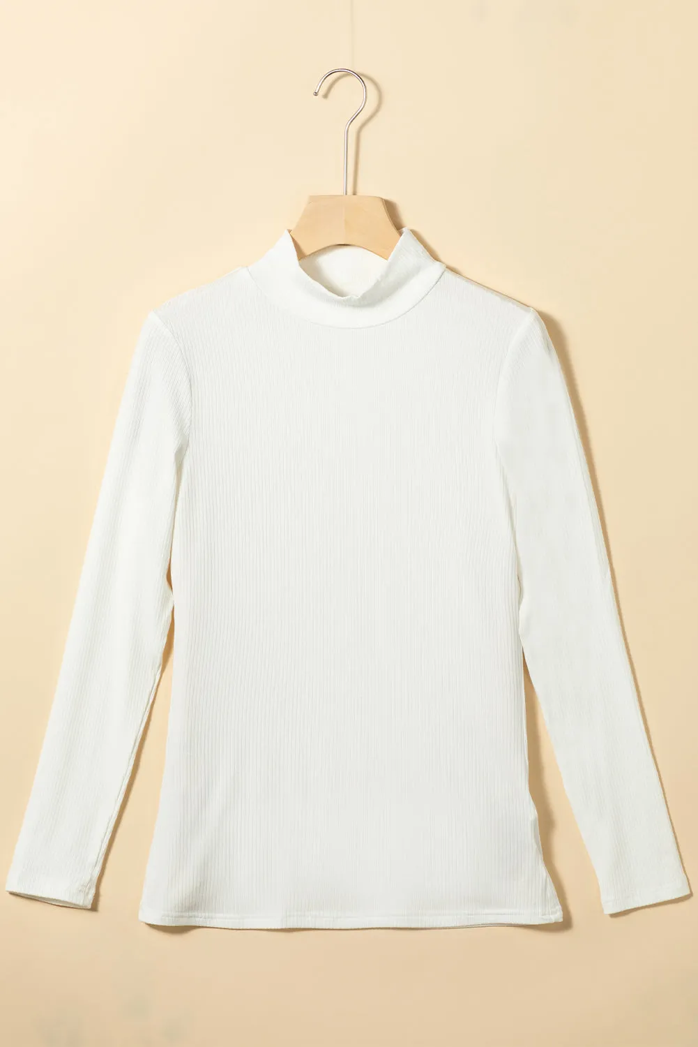 Threaded Pear Adelyn Ribbed Knit High Long Sleeve Top sold by Zulily product image thumbnail 4