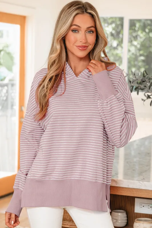 Threaded Pear Addilyn Shoulder Loose Fit Hoodie made by Threaded Pear