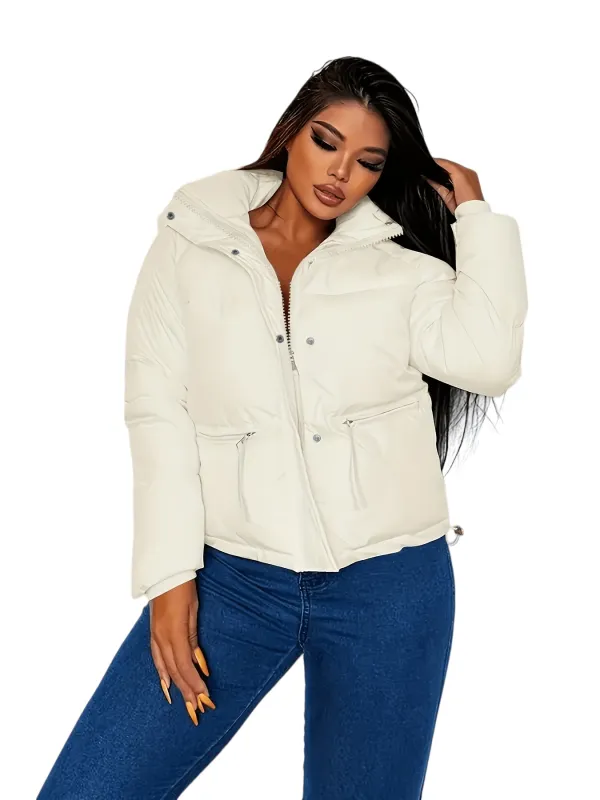 Chic YC Women's Casual Short Padded Coat made by Zulily