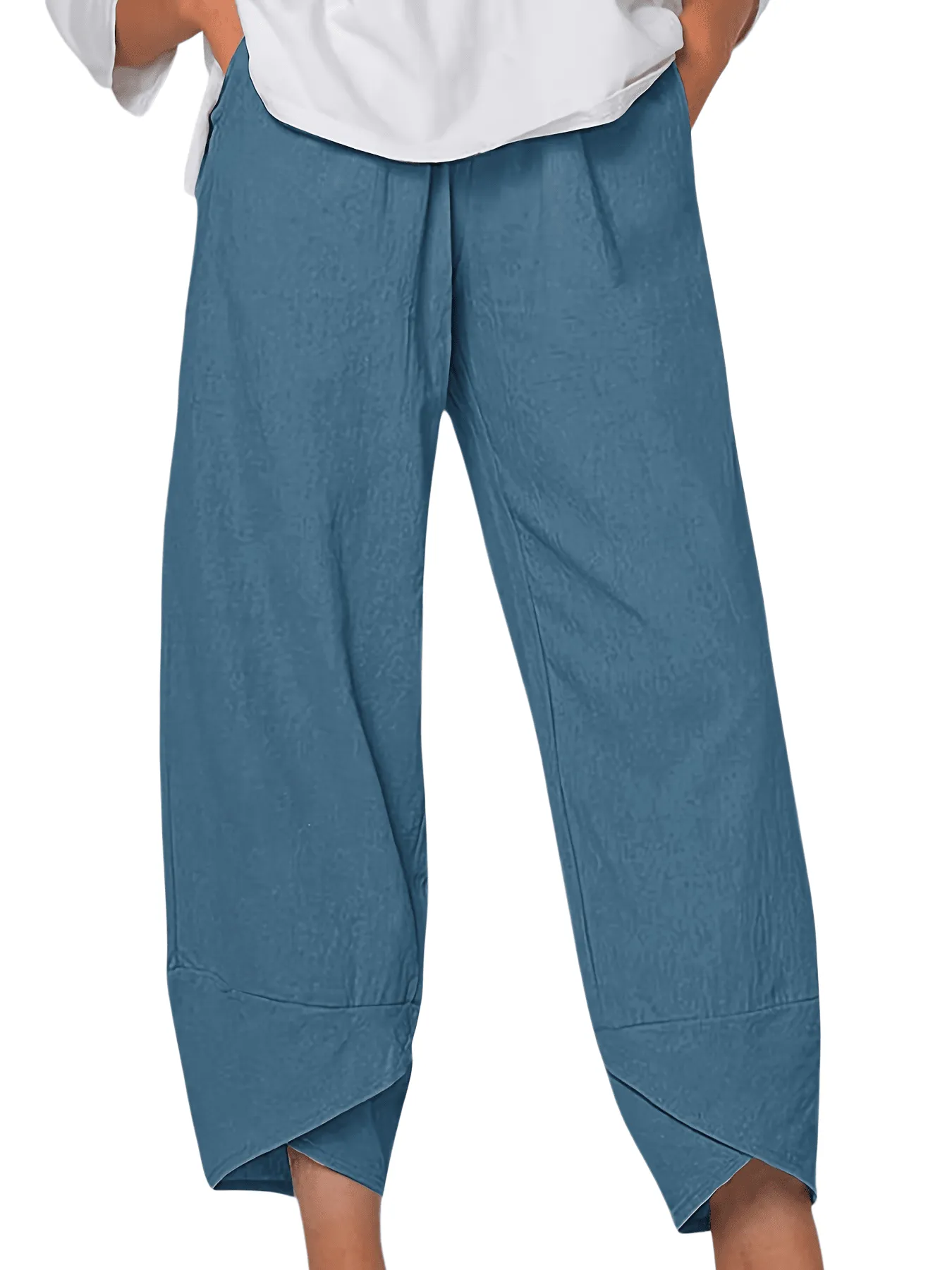 Chic YC Women's Casual Tulip Hem Cropped Pants sold by Zulily product image thumbnail 2
