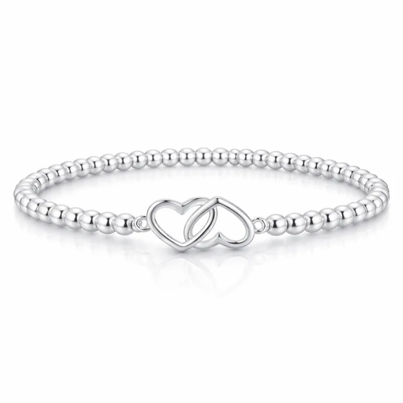 Beaded Intertwined Heart Bracelet made by Zulily