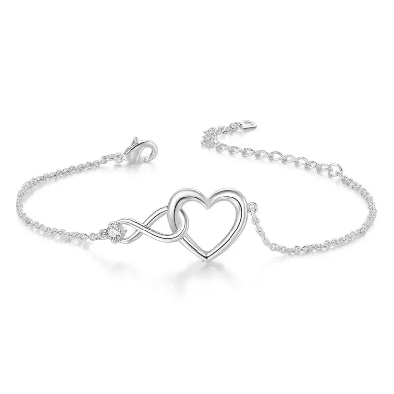"Unlimited Love" Crystal Heart Bracelet made by Zulily