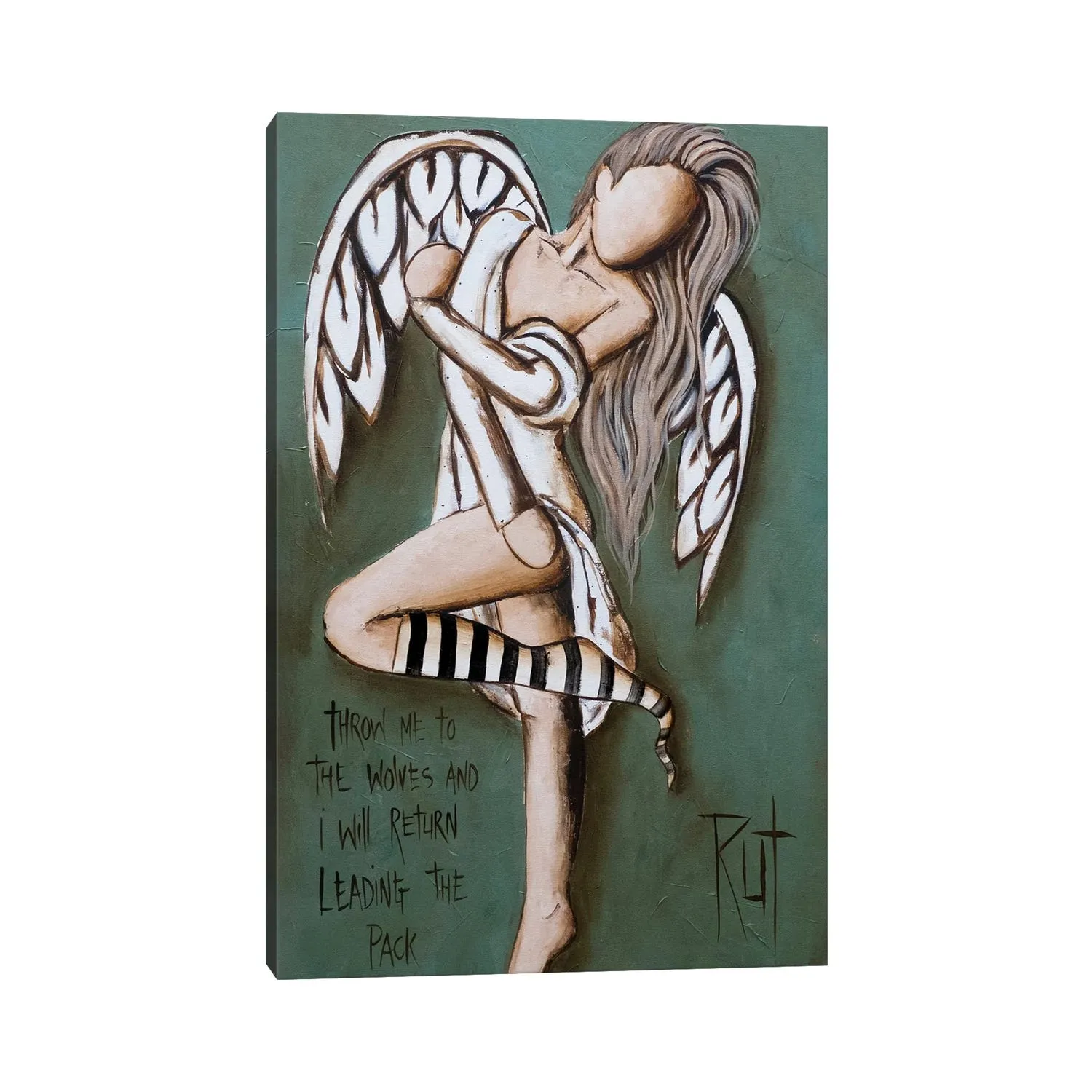 Throw Me To The Wolves by Ruth's Angels - Canvas Gallery Wrap sold by Zulily