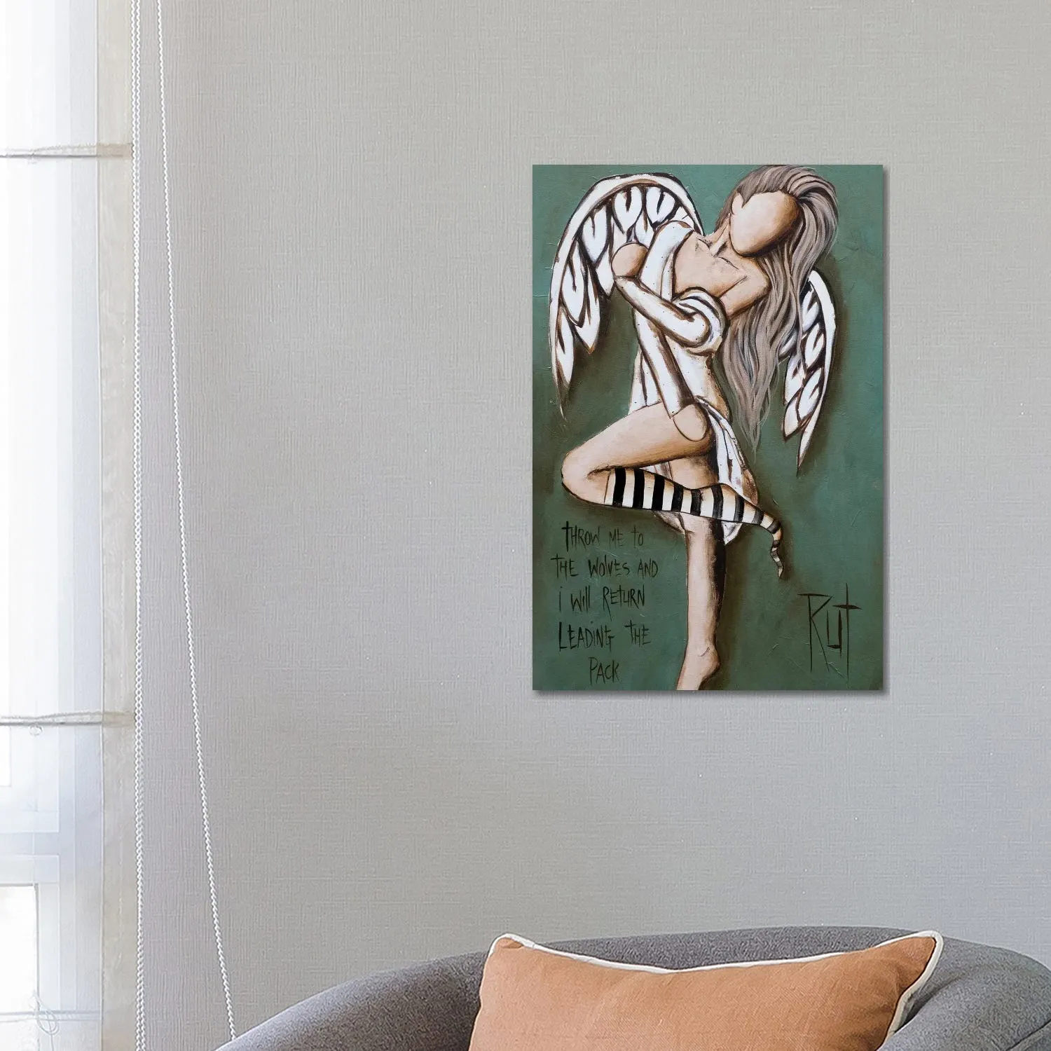Throw Me To The Wolves by Ruth's Angels - Canvas Gallery Wrap sold by Zulily product image thumbnail 3
