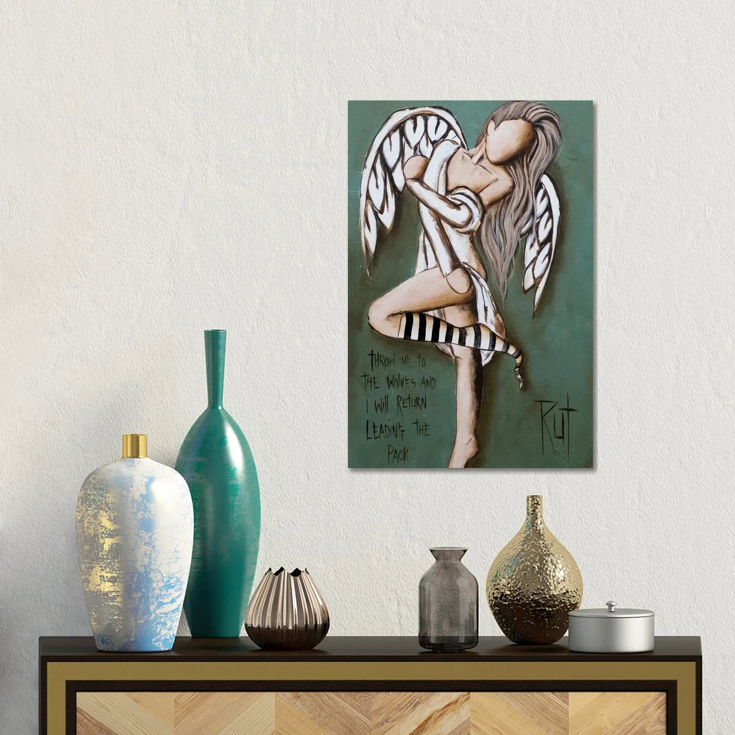 Throw Me To The Wolves by Ruth's Angels - Canvas Gallery Wrap sold by Zulily product image thumbnail 2