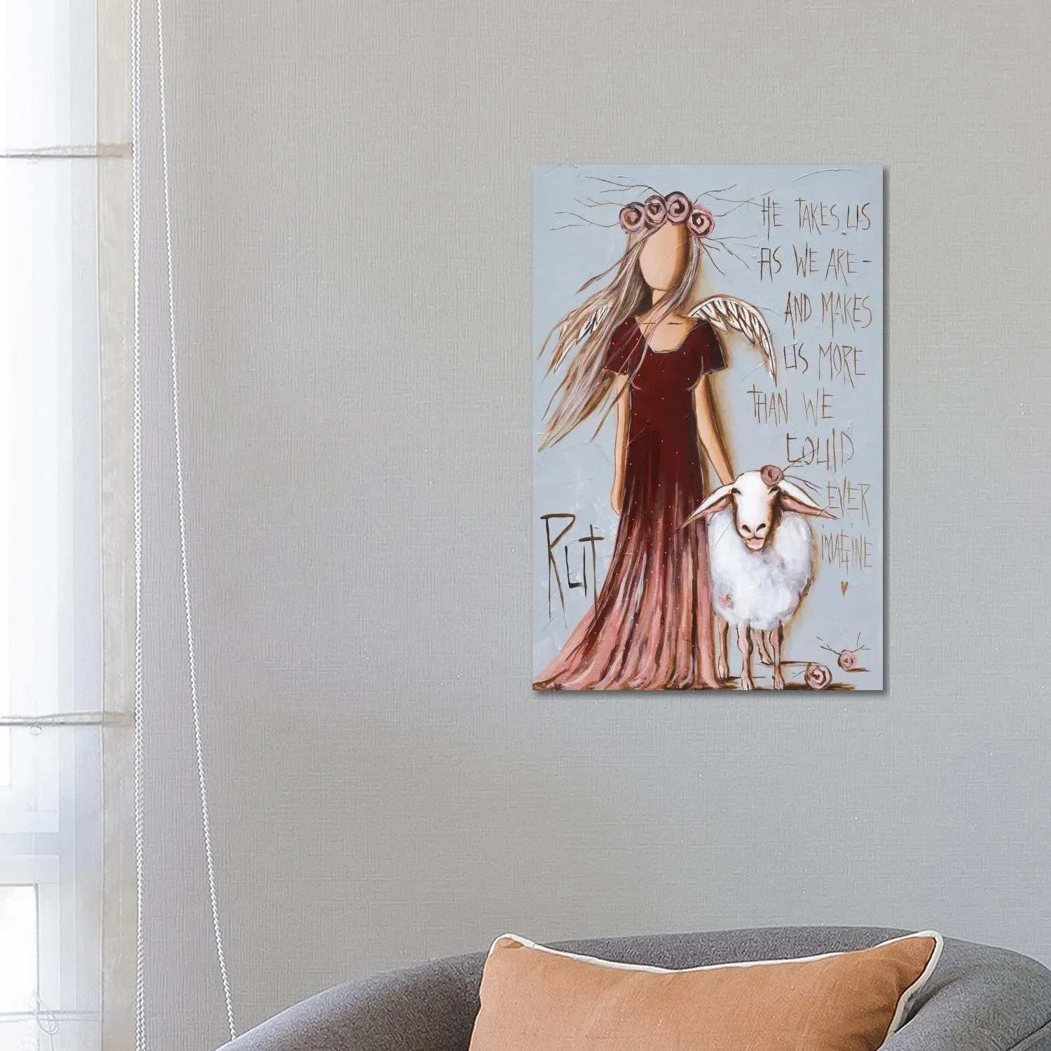 He Takes Us by Ruth's Angels - Canvas Gallery Wrap sold by Zulily product image thumbnail 3