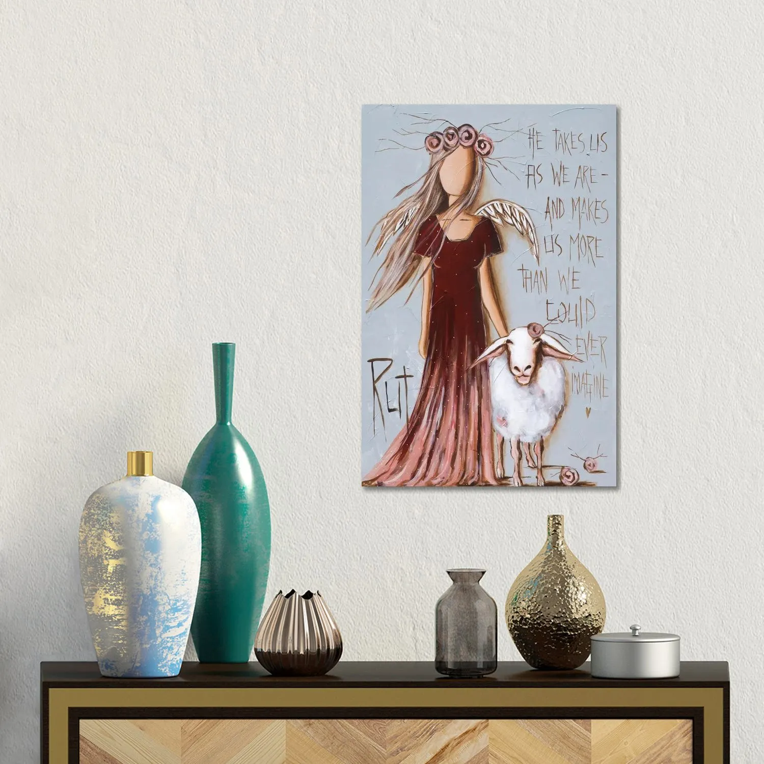 He Takes Us by Ruth's Angels - Canvas Gallery Wrap sold by Zulily product image thumbnail 2