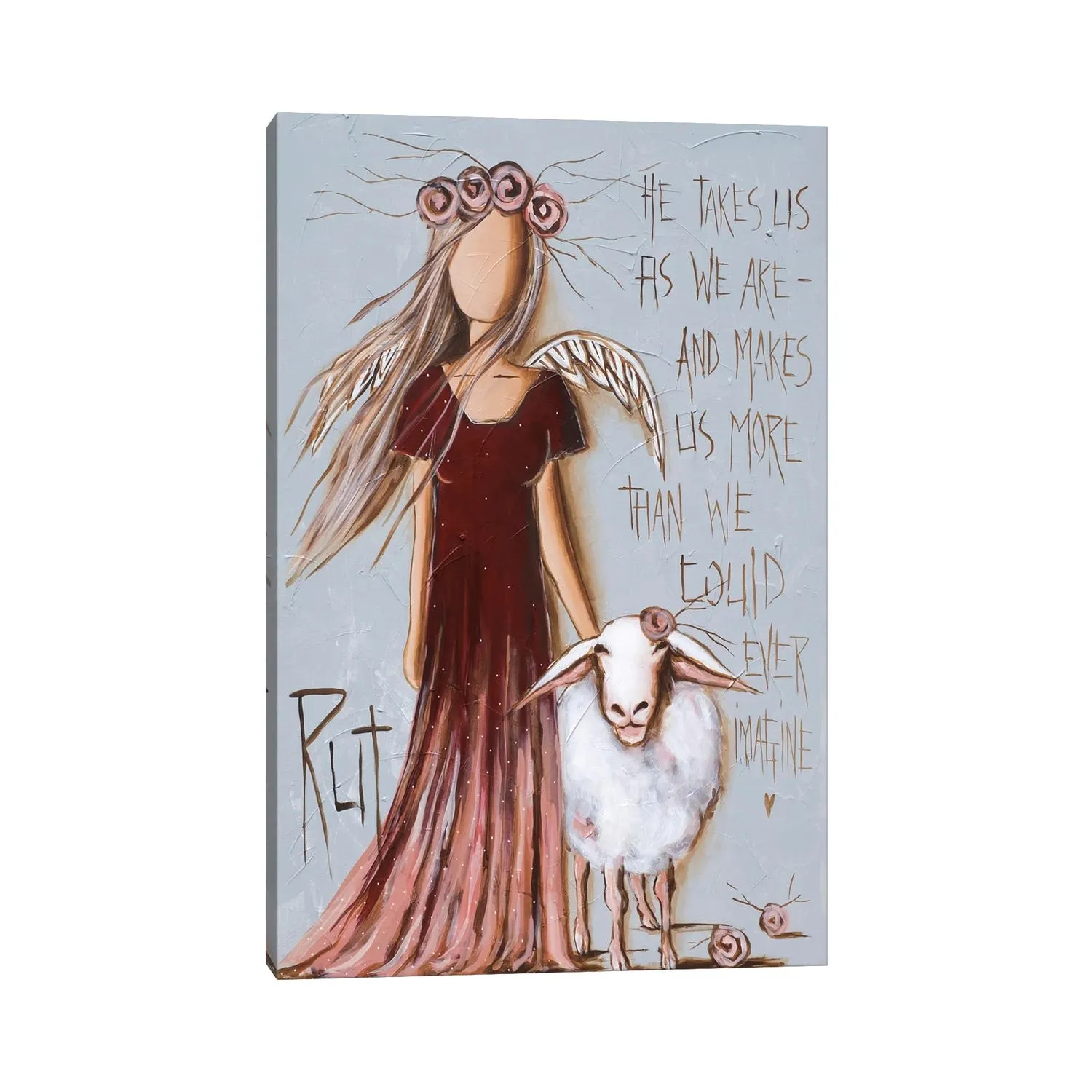 He Takes Us by Ruth's Angels - Canvas Gallery Wrap sold by Zulily