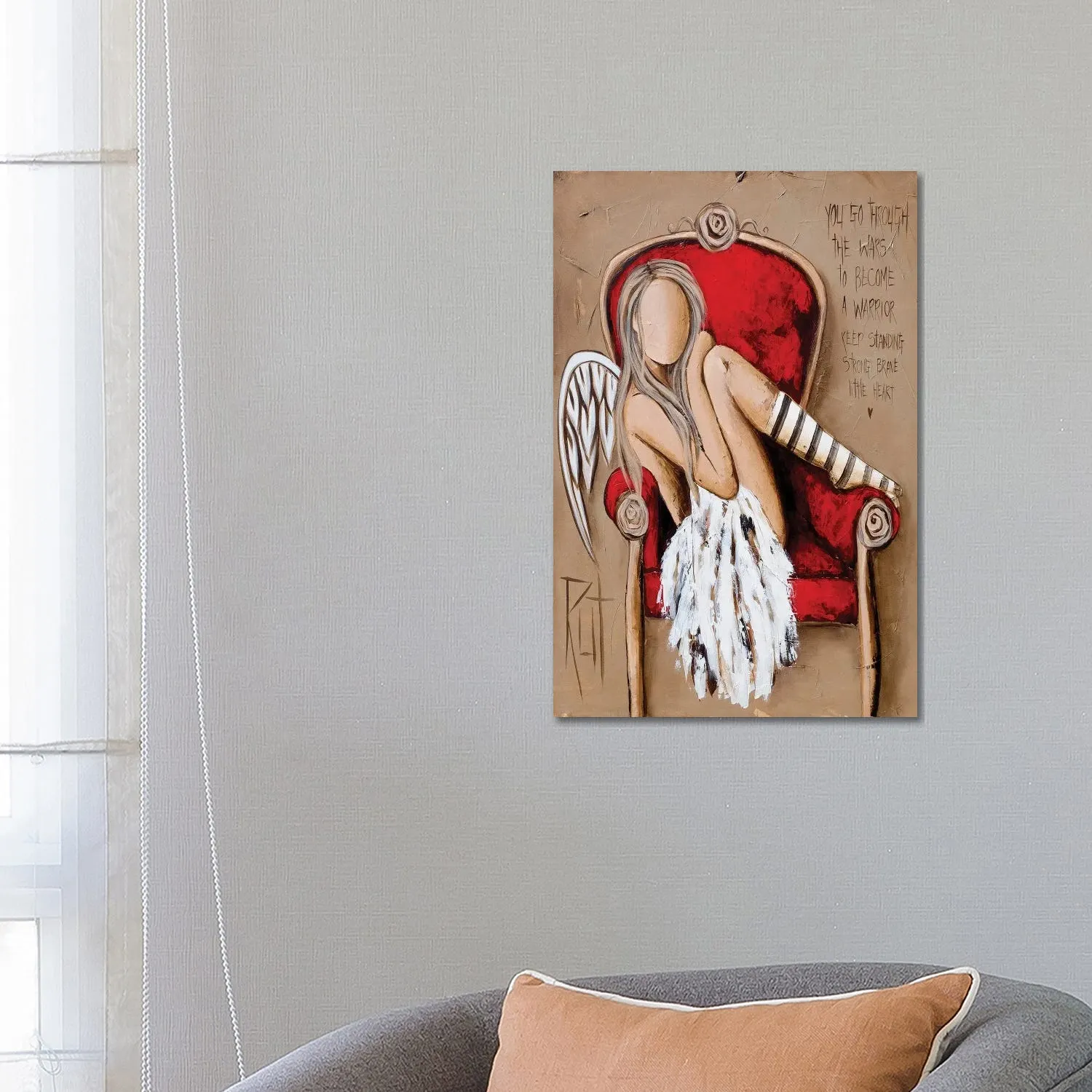 Strong And Brave by Ruth's Angels - Canvas Gallery Wrap sold by Zulily product image thumbnail 3