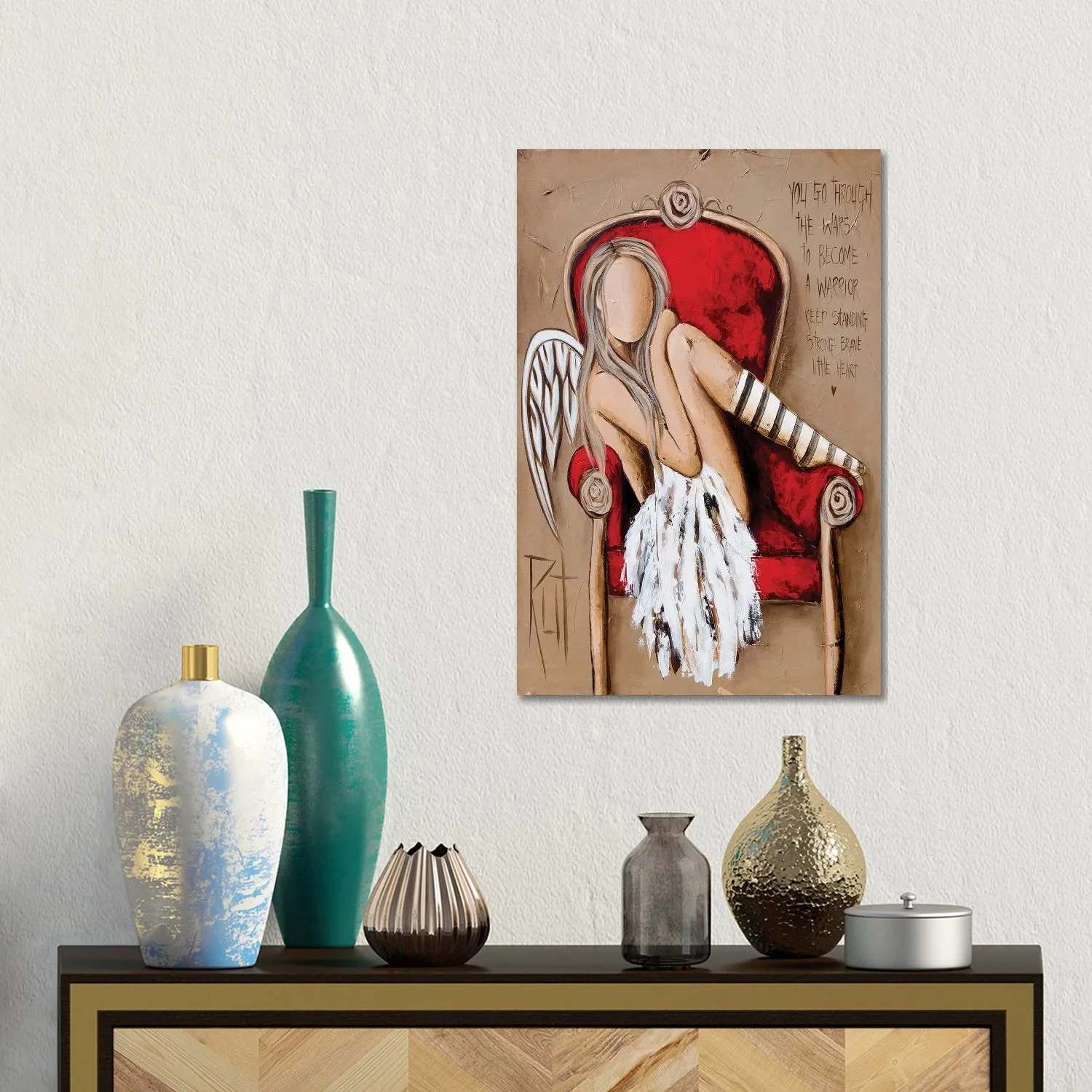 Strong And Brave by Ruth's Angels - Canvas Gallery Wrap sold by Zulily product image thumbnail 2